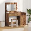 vidaXL Table de Toilette avec tiroir 2 pcs Marron 40 x 41 x 75 cm