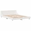 vidaXL Cadre de lit sans matelas blanc 120x190 cm bois de pin massif