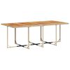 vidaXL Ensemble &agrave; manger de jardin et coussins 13 pcs beige