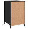 vidaXL Tables de chevet 2 pcs noir 40x42x60 cm bois d'ing&eacute;nierie