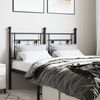 vidaXL T&ecirc;te de lit de remplacement m&eacute;tal noir 120 cm
