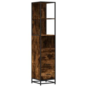 vidaXL Armoire de salle de bain ch&ecirc;ne fum&eacute; 35x37,5x166 cm