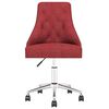 vidaXL Chaises pivotantes &agrave; manger lot de 6 Rouge bordeaux Tissu