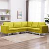 vidaXL Ensemble de canap&eacute;s 5 pcs tissu jaune