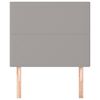 vidaXL T&ecirc;te de lit Gris clair 90x5x118/128 cm Tissu