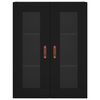 vidaXL Armoire murale noir 69,5x34x90 cm