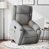 vidaXL Fauteuil inclinable de massage &eacute;lectrique Gris clair Tissu