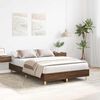 vidaXL Cadre de lit sans matelas ch&ecirc;ne marron 140x190 cm