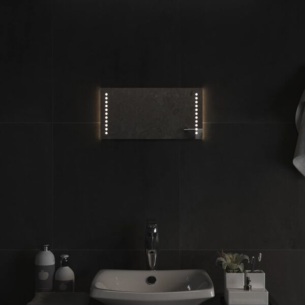 vidaXL Miroir de salle de bain &agrave; LED 20x40 cm