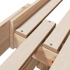 vidaXL Cadre de lit Marron 80 x 200 cm Bois d'ing&eacute;nierie
