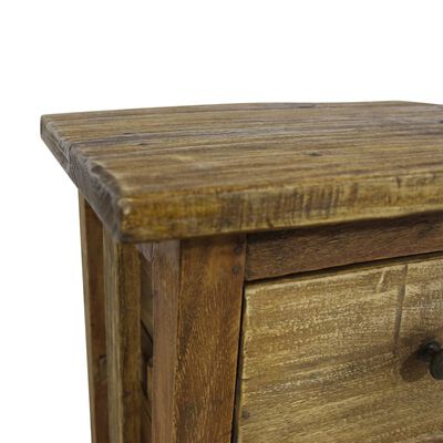 vidaXL Table de chevet Bois de récupération massif 40 x 30 x 51 cm