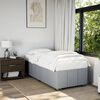 vidaXL Cadre de lit sans matelas gris clair 80x200 cm tissu
