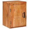 vidaXL Table de chevet Marron 35 x 33 x 48 cm Bois d'acacia massif