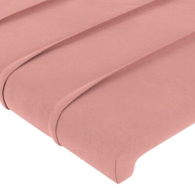 vidaXL Têtes de lit 4 pcs Rose 90x5x78/88 cm Velours