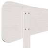vidaXL T&ecirc;te de lit blanc 150 cm bois massif de pin