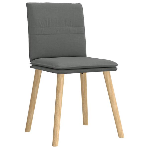 vidaXL Chaises &agrave; manger lot de 6 gris fonc&eacute; tissu