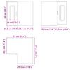 vidaXL Armoire murale d'angle de cuisine Kalmar sonoma gris