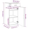 vidaXL Buffet ch&ecirc;ne fum&eacute; 45x42,5x93 cm bois d'ing&eacute;nierie