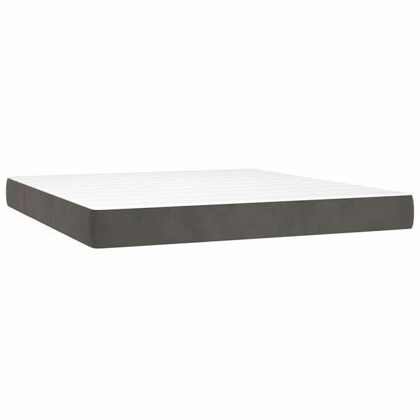 vidaXL Matelas de lit &agrave; ressorts ensach&eacute;s fermet&eacute; moyenne 160x210x20 cm velours