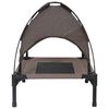vidaXL Lit pour Chien Marron 76 x 62 x 70,5 cm Acier
