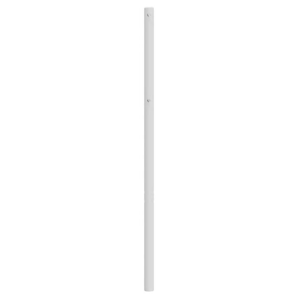 vidaXL T&ecirc;te de lit m&eacute;tal blanc 100 cm