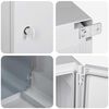 vidaXL Armoire de contr&ocirc;le Gris 47 x 20 x 60 cm Plastic ABS