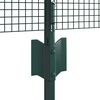 vidaXL Cl&ocirc;ture avec poteau Vert 0,6 x 50 m Acier et PVC