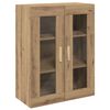 vidaXL Armoire murale suspendue ch&ecirc;ne artisanal 69,5x34x90 cm