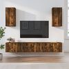 vidaXL Ensemble de meubles TV 6 pcs Ch&ecirc;ne fum&eacute; Bois d'ing&eacute;nierie