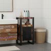 vidaXL Armoire de salle de bain avec porte Marron Bois Recycl&eacute; Solide