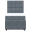 vidaXL Sommier &agrave; lattes de lit avec matelas Gris fonc&eacute; 100x200 cm