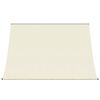 vidaXL Auvent r&eacute;tractable cr&egrave;me 250x150 m tissu et acier