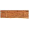 vidaXL &Eacute;tag&egrave;re murale rectangulaire massif acacia bordure assortie