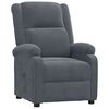 vidaXL Fauteuil inclinable Gris fonc&eacute; Velours