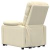 vidaXL Fauteuil de massage Cr&egrave;me Tissu