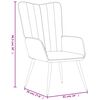 vidaXL Chaise de relaxation Gris clair Velours