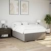 vidaXL Cadre de lit sans matelas taupe 160x200 cm tissu