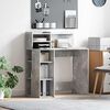 vidaXL Bureau Gris b&eacute;ton 90 x 48 x 101,5 cm Bois d'ing&eacute;nierie