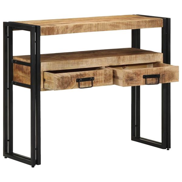 vidaXL Table console Marron 90 x 33 x 75 cm Bois de mangue massif