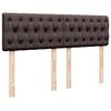 vidaXL Sommier &agrave; lattes de lit avec matelas Marron fonc&eacute; 160x200 cm