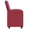 vidaXL Chaises de Salle &agrave; Manger avec Roues 2 pcs Bordeaux