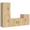 vidaXL Ensemble de meubles TV 4 pcs Ch&ecirc;ne sonoma Bois d'ing&eacute;nierie