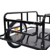 vidaXL Remorque de v&eacute;lo 130x73x48,5 cm acier noir