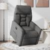 vidaXL Fauteuil inclinable &eacute;lectrique gris fonc&eacute; tissu microfibre