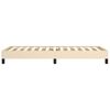 vidaXL Cadre de lit sans matelas cr&egrave;me 90x200 cm tissu