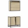 vidaXL Ensemble de meubles de salle de bain 2 pcs ch&ecirc;ne sonoma