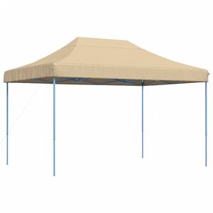 vidaXL Tente de r&eacute;ception pliable escamotable beige 410x279x315 cm