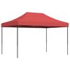 vidaXL Tente de r&eacute;ception pliable escamotable bordeaux 410x279x315 cm