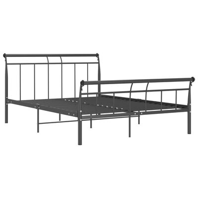 vidaXL Cadre de lit sans matelas noir métal 140x200 cm