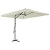 vidaXL Parasol d'ext&eacute;rieur avec poteau en acier 250 x 250 cm Sable